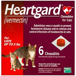 Heartgard (Ivermectin) For Cats I Feline Heartworm Preventative I Medi-Vet