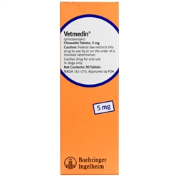 Vetmedin 5mg, 50 Chewable Tablets L Recommended As Part Of The Standard ...