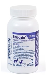 Dechra Enroquin 68mg Flavored Tablets l Antibiotic Enrofloxacin For ...