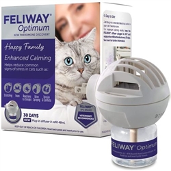 Feliway Optimum Enhanced Calming Pheromone 30 Jours Recharge Diffuseur –  PetMax